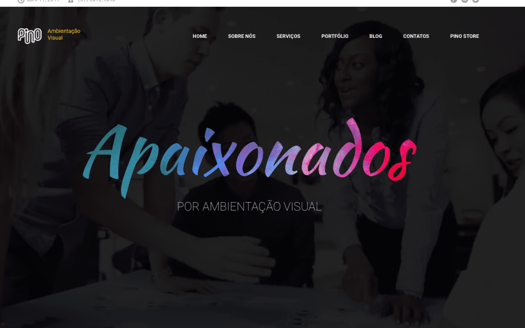 Nova ambientação digital na Pino