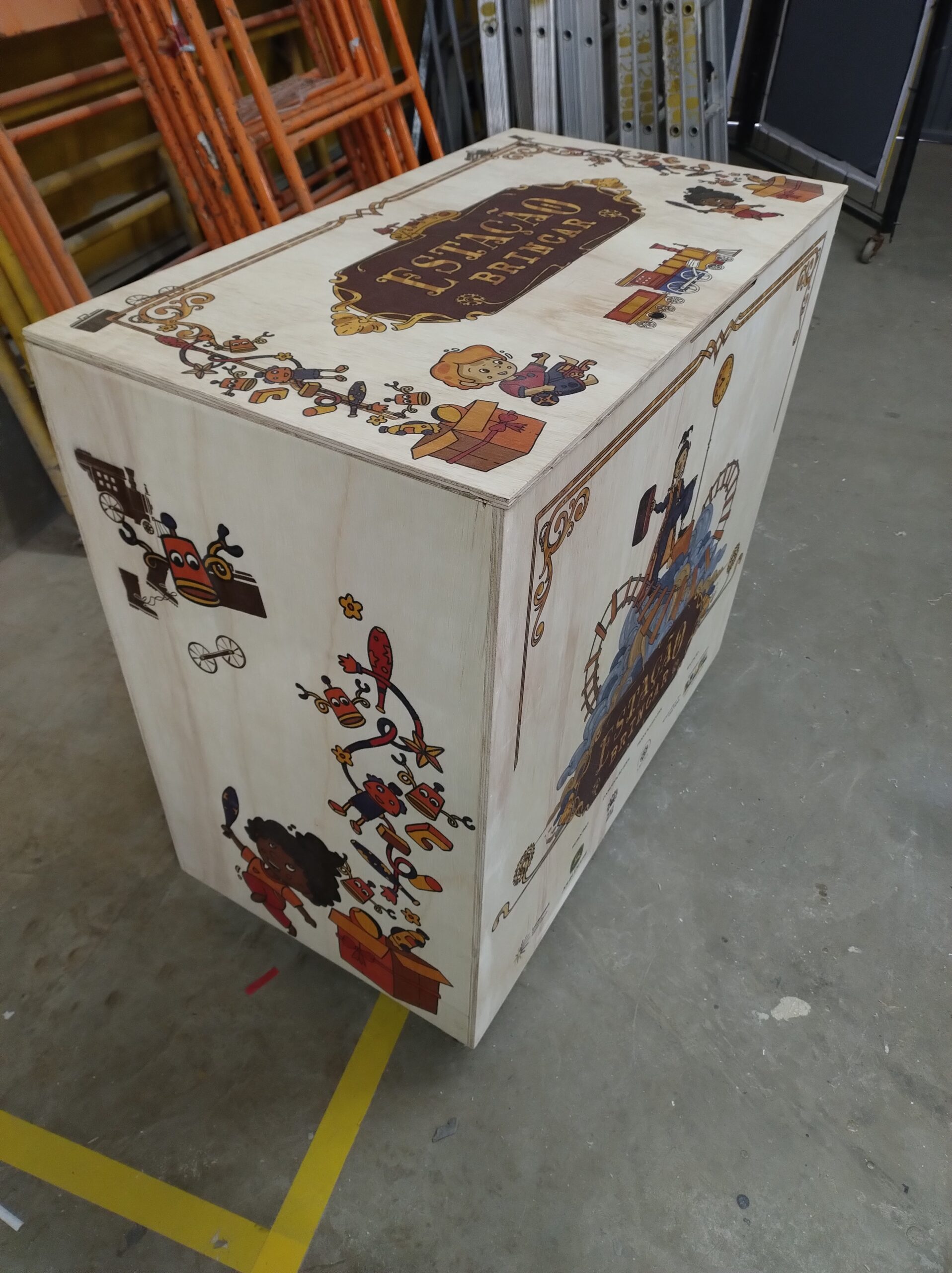 Marcenaria com impressão