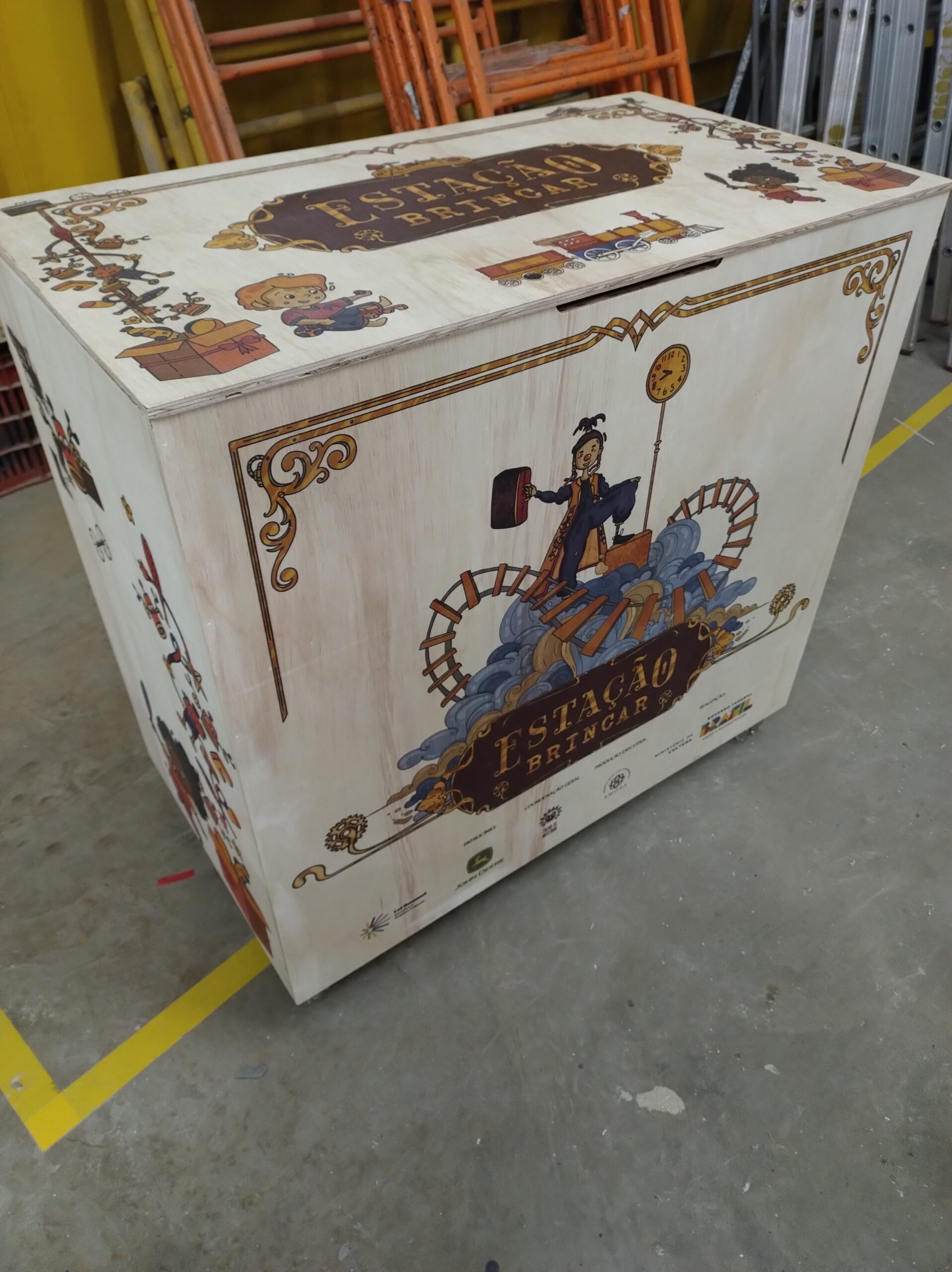 Marcenaria com impressão.