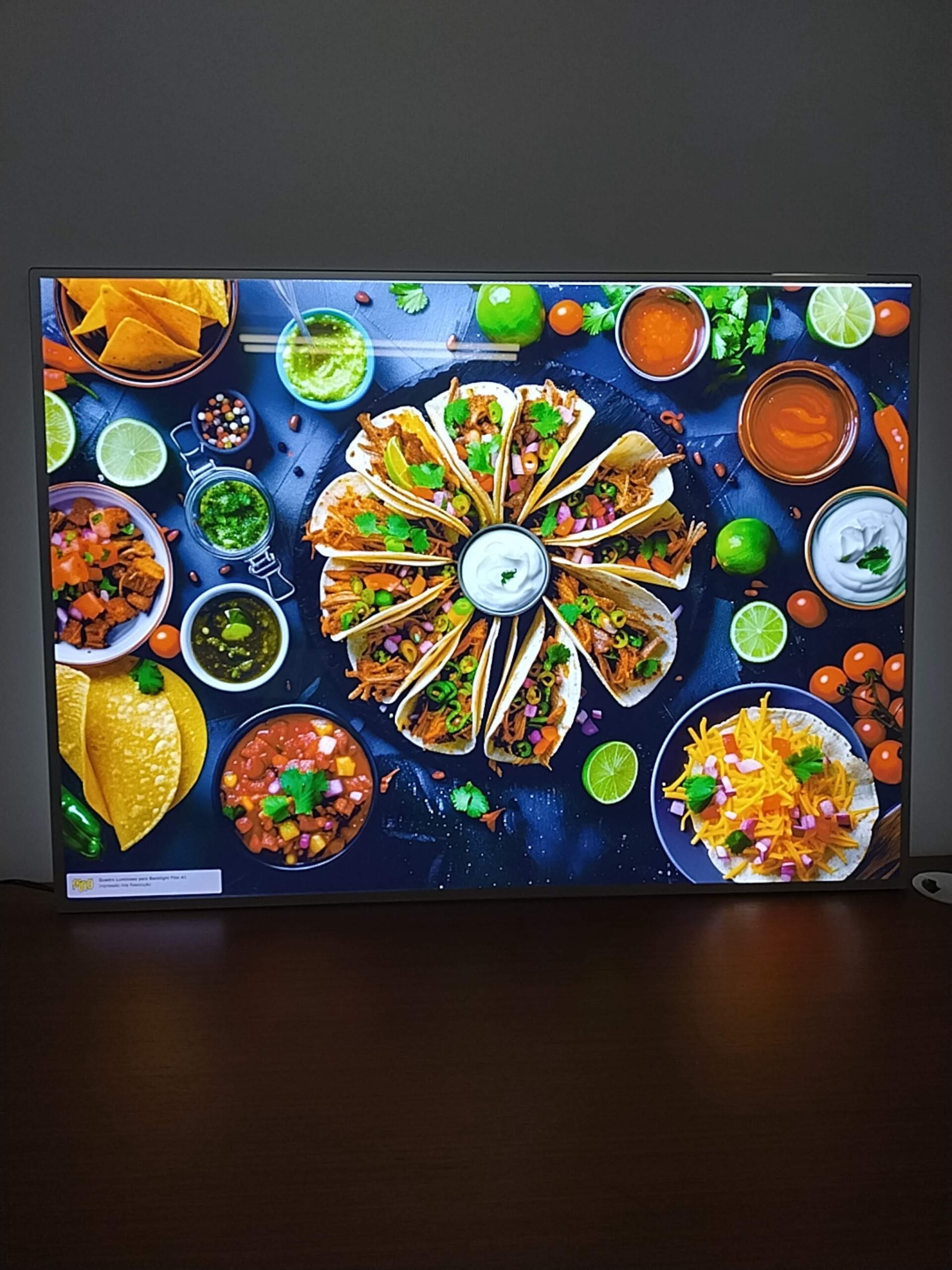 luminoso backlight tamanho A1.