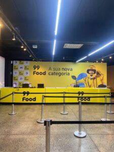 balcões de atendimento para o evento